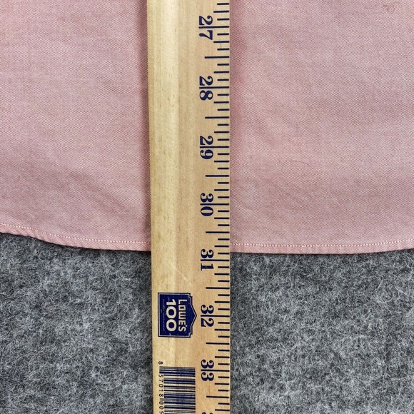 Ralph Lauren Shirt Mens Medium 15.5 32/33 Red Custom Fit Button Down Long Sleeve - Picture 10 of 10